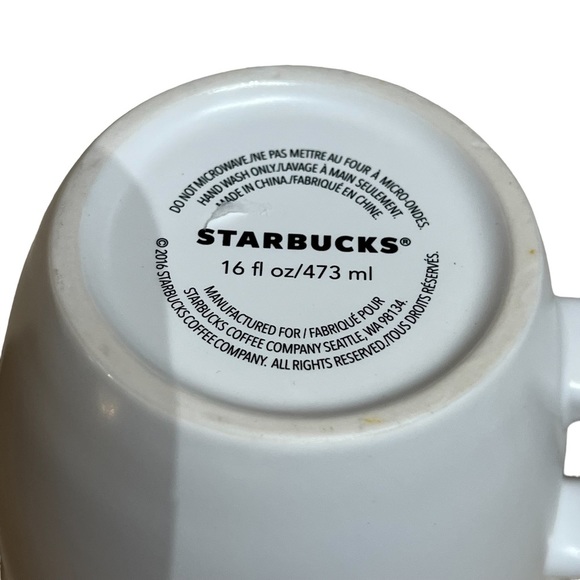 Starbucks Seattle WA Est. 1971 16 oz Ceramic Coffee Mug 2016 - Picture 4 of 4